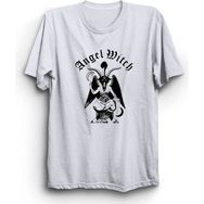 The Fame Angel Witch Rock Metal Müzik Grubu Beyaz Kadın T-shirt