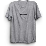 The Fame Boş Yapma Slogan Gri Kadın T-shirt