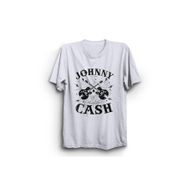 The Fame Cash Guitar Rock N Roll Beyaz Kadın T-shirt