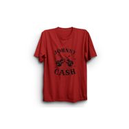 The Fame Cash Guitar Rock N Roll Kırmızı Kadın T-shirt
