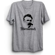 The Fame Friedrich Nietzsche Ubermensch Filozof Gri Kadın T-shirt