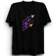 The Fame Füzeler Sky Uçak Pilot Airplane Siyah Kadın T-shirt