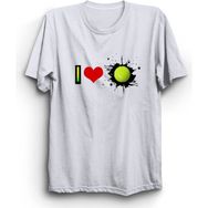 The Fame I Love Tennis Tenis Spor Beyaz Kadın T-shirt