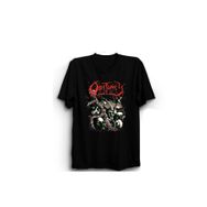 The Fame Obitua Skulls Rock Metal Müzik Grup Siyah Unisex T-shirt