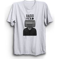 The Fame Radyo Radio Head Rock Metal Müzik Grubu Beyaz Unisex T-shirt