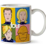 The Fantastic Four on the Best of Blur Baskılı Kupa