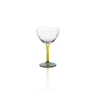 The Mia 240 ml Ayaklı Cam Sarı Yeşil Dondurma Kasesi