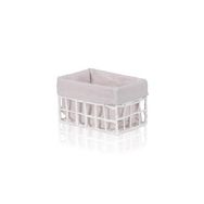 The Mia Braid Hasır Organizer Beyaz 22x14x13 cm Sepet