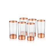 The Mia Glam Bakır 6'lı Set Rakı Kadehi