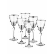 The Mia GLM0007 Gümüş Glam 6 Parça Şarap Kadehi