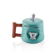 The Mia Koala Kapaklı ve Kaşıklı Kupa