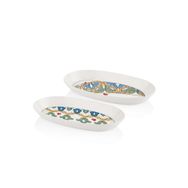 The Mia Lımoncello Basıc Gri 2'li 29 cm Oval Servis Tabak