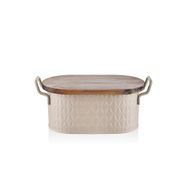 The Mia PZM0037 Prizma Karamel 40x22x18 CM Ekmek Saklama Kabı