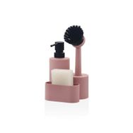 The Mia SBN0046 Pembe Round Sıvı Sabunluk Seti