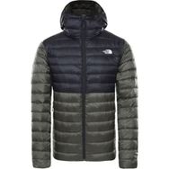 The North Face NF0A4M9PBQW1 M Resolve Down Hoodie Kaz Tüyü Yeşil Siyah Erkek Mont