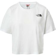 The North Face NF0A4SYCFN4 Cropped Simple Dome Beyaz Kadın T-Shirt