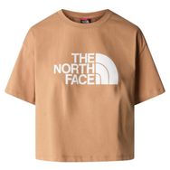 The North Face NF0A4T1RKOL1 W Ss Cropped Easy Tee Kahverengi Kadın T-shirt