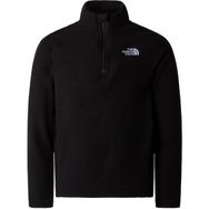 The North Face NF0A82D1JK31 Teen Glacier Fleece Youth Yarım Fermuar Siyah Erkek Polar