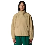 The North Face NF0A84IBLK51 W Cragmont Fleece 1/4 Snap Kadın Günlük Polar Sweatshirt