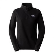 The North Face NF0A855MJK31 W 100 Glacier Yarım Fermuar Siyah Kadın Polar