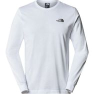The North Face NF0A87N8FN41 M L-S Easy Tee Beyaz Erkek T-shirt