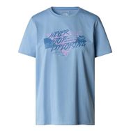 The North Face NF0A882UQEO1 W Foundation Traces Graphic Mavi Günlük Kadın T-Shirt