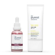 The Purest Solutions Canlandırıcı & Cilt Tonu Eşitleyici Yüz Peeling Serum ve Spf+50 Güneş Koruyucu