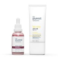 The Purest Solutions Canlandırıcı & Cilt Tonu Eşitleyici Yüz Peeling Serum ve Spf+50 Güneş Koruyucu