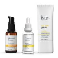 The Purest Solutions Cilt Tonu Dengeleyici ve Leke Oluşumunu Engelleyici SPF50+ Güneş Koruyuculu Cilt Bakım Seti