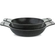 Thermoad Gri 20cm 22cm 2'li Granit Döküm Sahan Ve Tava Seti