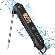 ThermoPro TP03HEU IPX6 Siyah Su Geçirmez 0.5°C Hassas Katlanabilir Et Termometresi