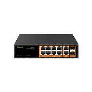 Tiandy PS-1008G-2G2SFP 8 Port Yönetilmeyen AI POE Switch