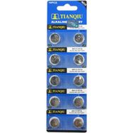 Tianqiu AG13 LR44/357 Siyah Düğme Pil Alkalin