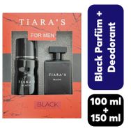 Tiaras Black Edt Parfüm 100 ml+Black 150 ml Deodorant