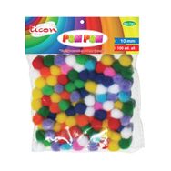 Ticon 10 mm 100'lü Pastel Renkler Pompom