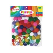 Ticon 20 mm 70'li Pastel Renkler Pompom