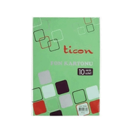 Ticon 78366 23x35 10'lu Karışık Renk Fon Kartonu