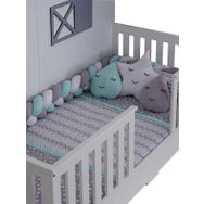 Tiffany Satürn Mint Montessori Kenar Koruma ve Örgü Seti