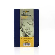Tigertint A5 140 gr 80 Yaprak Sketch Book Mavi Sert Kapaklı Eskiz Defteri