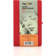 Tigertint A5 90 gr 80 Yaprak Sert Kapak Kırmızı Eskiz Defteri