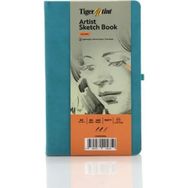 Tigertint A5 90 gr 80 Yaprak Turkuaz Sert Kapak Eskiz Defteri