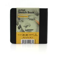 Tigertint Sketch Book Siyah 140 gr 12x12 cm 80 Yaprak Sert Kapaklı Eskiz Defteri