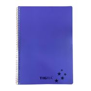Tigra P.P Kapak 96 Yaprak A4 Kareli Td 096 Mor Spiralli Defter
