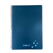 Tigra P.P Kapak 96 Yaprak A4 Kareli Td 096 Siyah Spiralli Defter