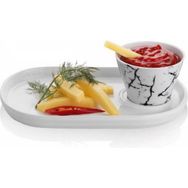 Tilbe Home Konik Sosluk ve Oval Sunum Tabağı