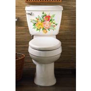 Tilki Dünyası Renkli Çiçekler Klozet Kapağı ve Banyo Sticker