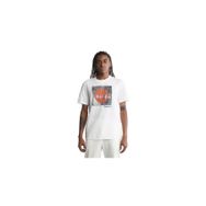 Timberland Ss Fabric Graphic Tee Beyaz Erkek Günlük Tişört