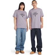 Timberland TB0A5UF7EG71 Mor Front Graphic Short Sleeve Tee Erkek T-Shirt