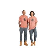 Timberland TB0A65XSDJ11 Refibra Logo Graphic Erkek Pembe Yuvarlak Yaka T-Shirt