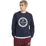 Timberland TB0A6FRM Mavi Ls Elevated Brand Carrier Crew Erkek Sweatshirt